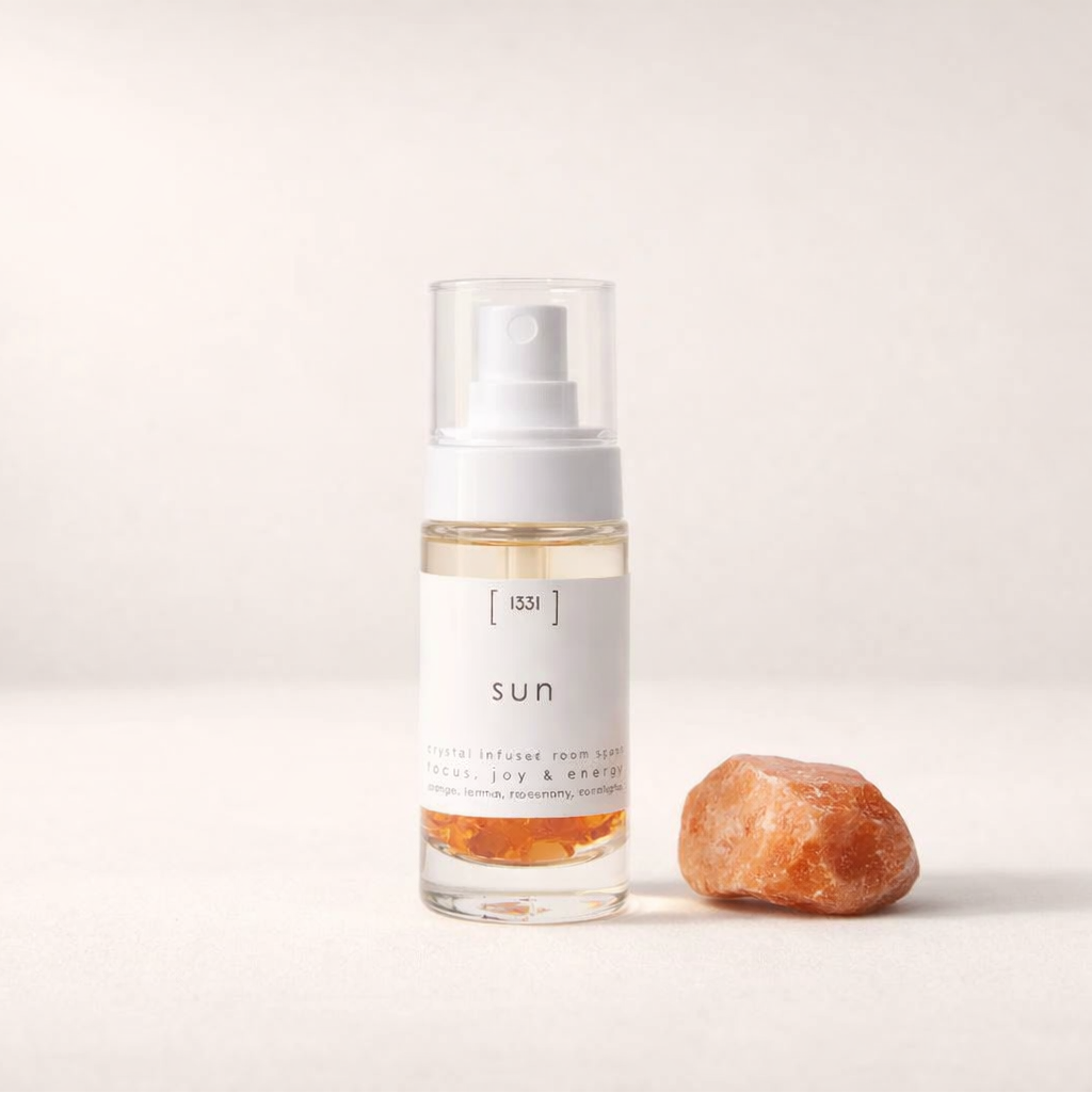 1331 natural room spray bottle sun with carlenian stone