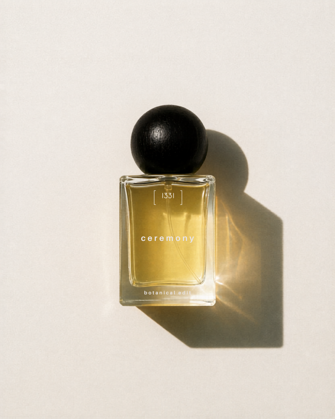 1331 ceremony botanical perfume bottle